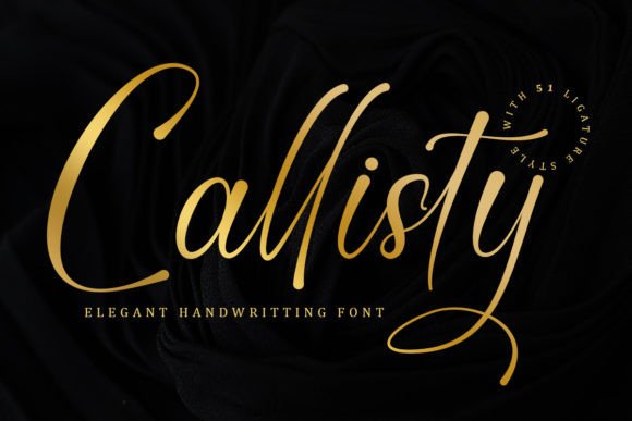 Callisty: An Elegant Handwritten Font for Your Creative Products