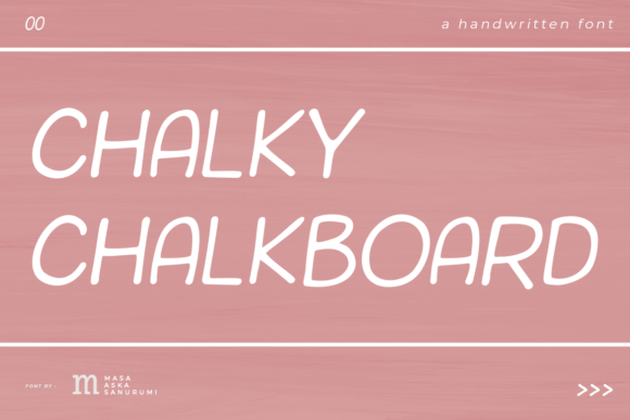 Chalky Chalkboard: A Versatile Handwritten Font for Creative Brands
