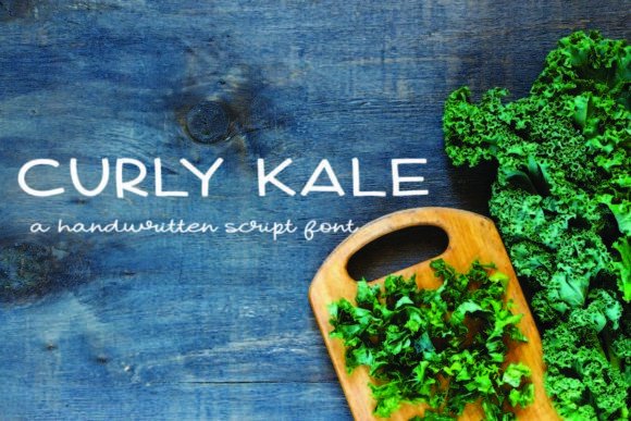 Curly Kale Font: A Friendly and Cute Display Typeface for Digital Design