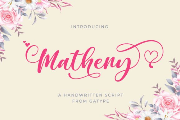 Matheny Font: A Brush Signature for Your Crafted Creations