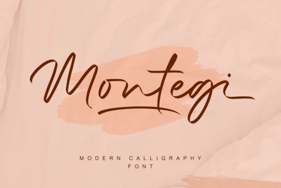 Montegi: A Calligraphy Font for Calmer Editorial Design