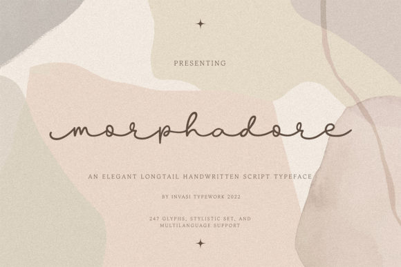 Morphadore: A Handwritten Script Font for Crafted Goods