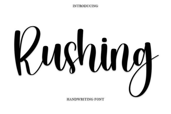 Rushing Font: A Handwritten Touch for Your Creative Projects