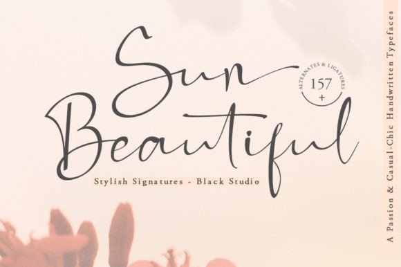 Sun Beautiful: A Script Font with Practical Elegance